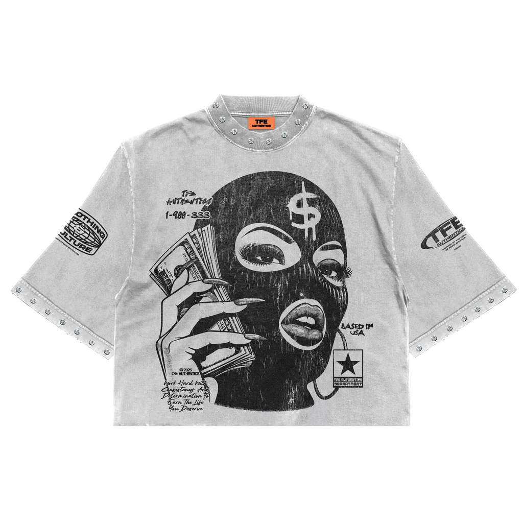 Women's Hustle Hard (Crop) Tee