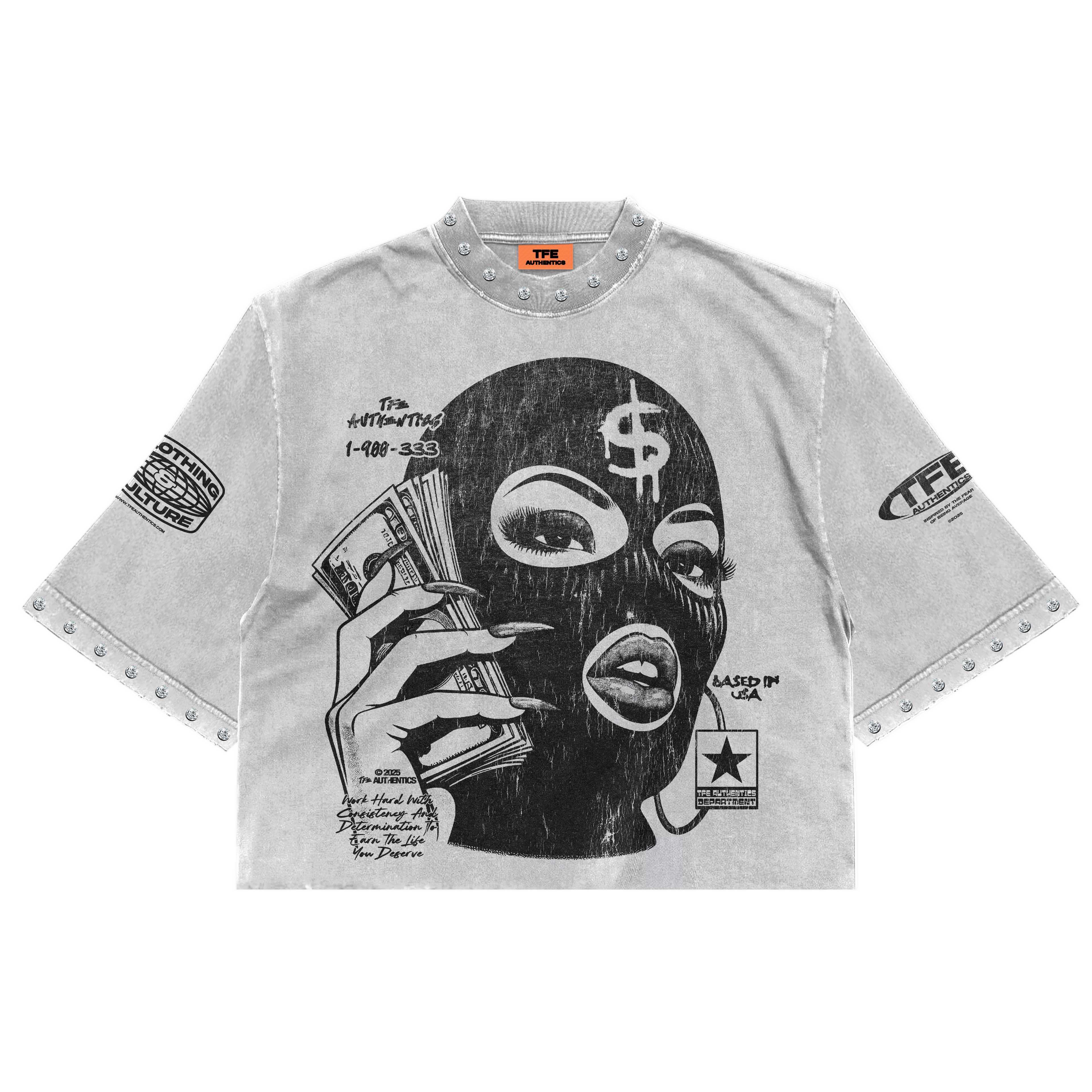 Women's Hustle Hard (Crop) Tee