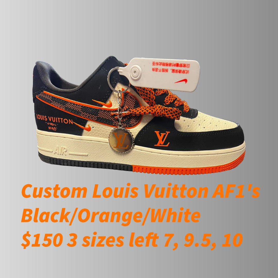 Custom AF1's Supreme, Fendi, Louis Vuitton