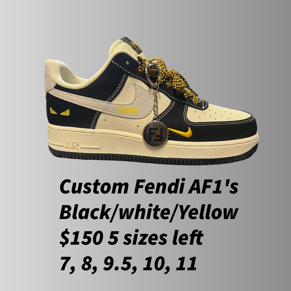 Custom AF1's Supreme, Fendi, Louis Vuitton